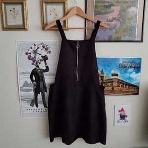 black denim pinafore dress primark